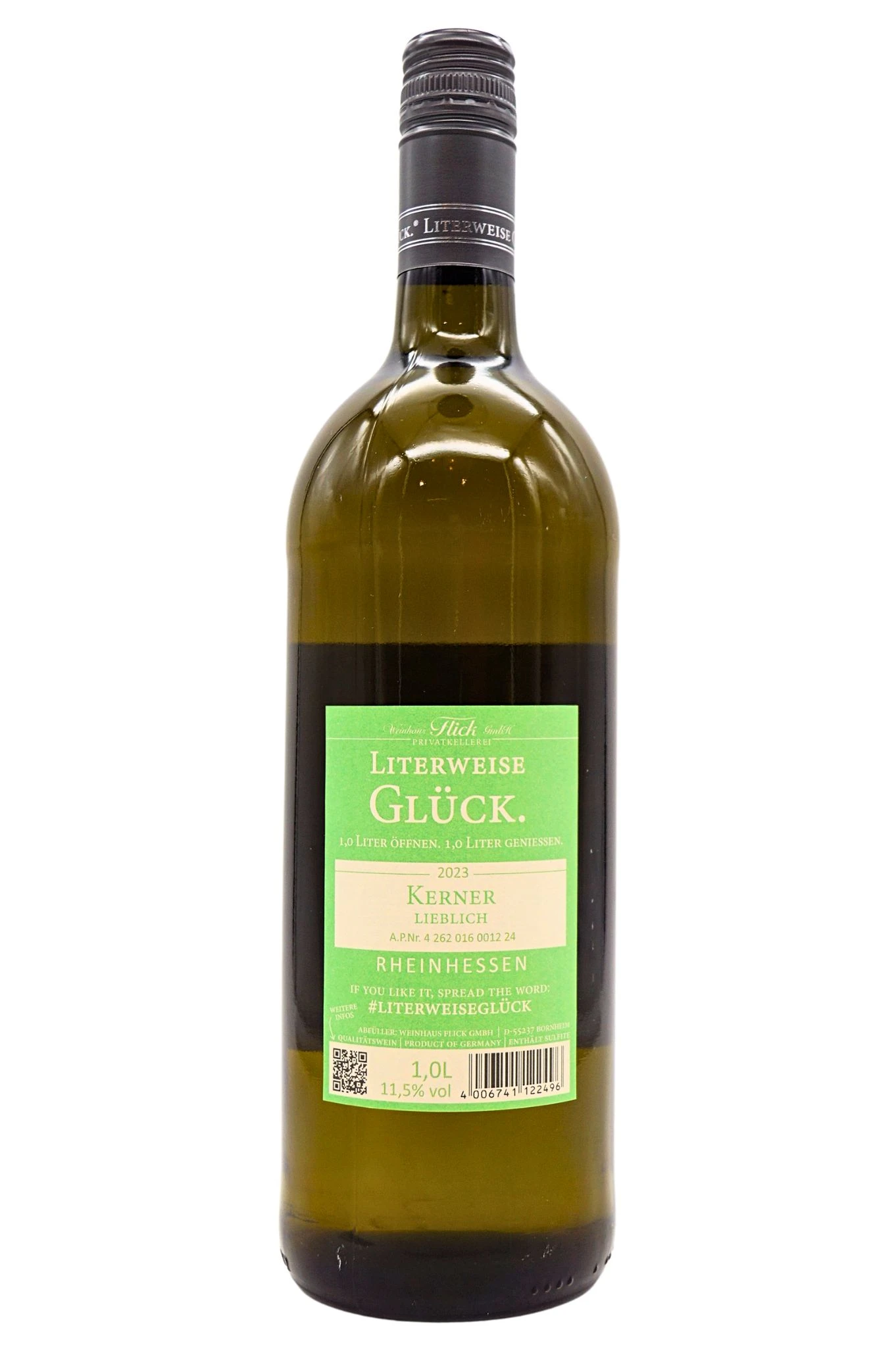 Weinhaus Flick - KERNER Lieblich Literweise Glück 2 Weinhaus Flick - KERNER Lieblich Literweise Glück – Bild 2