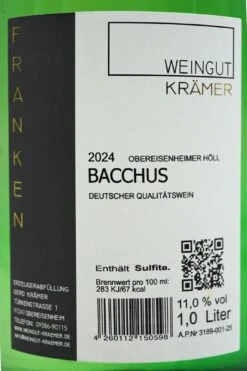 Weingut Krämer - BACCHUS 2024 -Der Schnapsstodl Verkäufe DSC00381