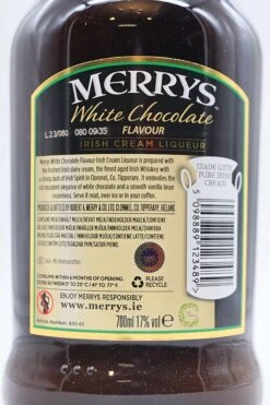 Merrys - White Chocolate Irish Cream Likör -Der Schnapsstodl Verkäufe DSC00483