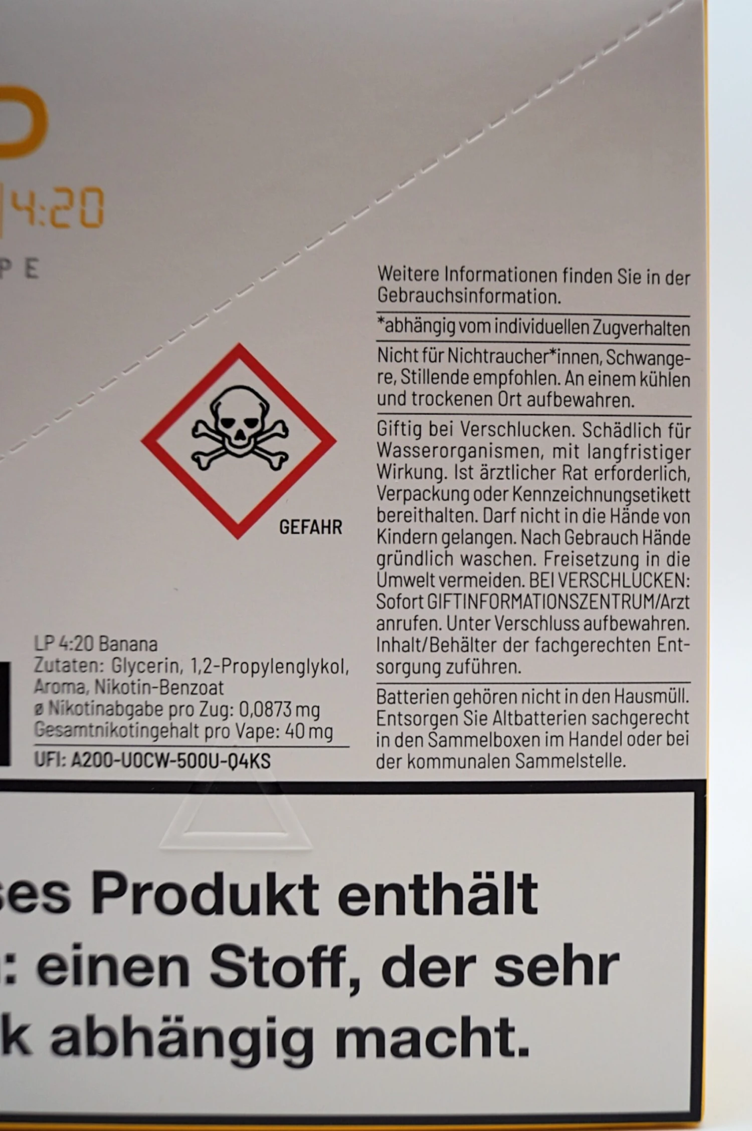 LP 4:20 - E-Zigarette Banana 10 Stück Sparset 5 LP 4:20 - E-Zigarette Banana 10 Stück Sparset – Bild 5