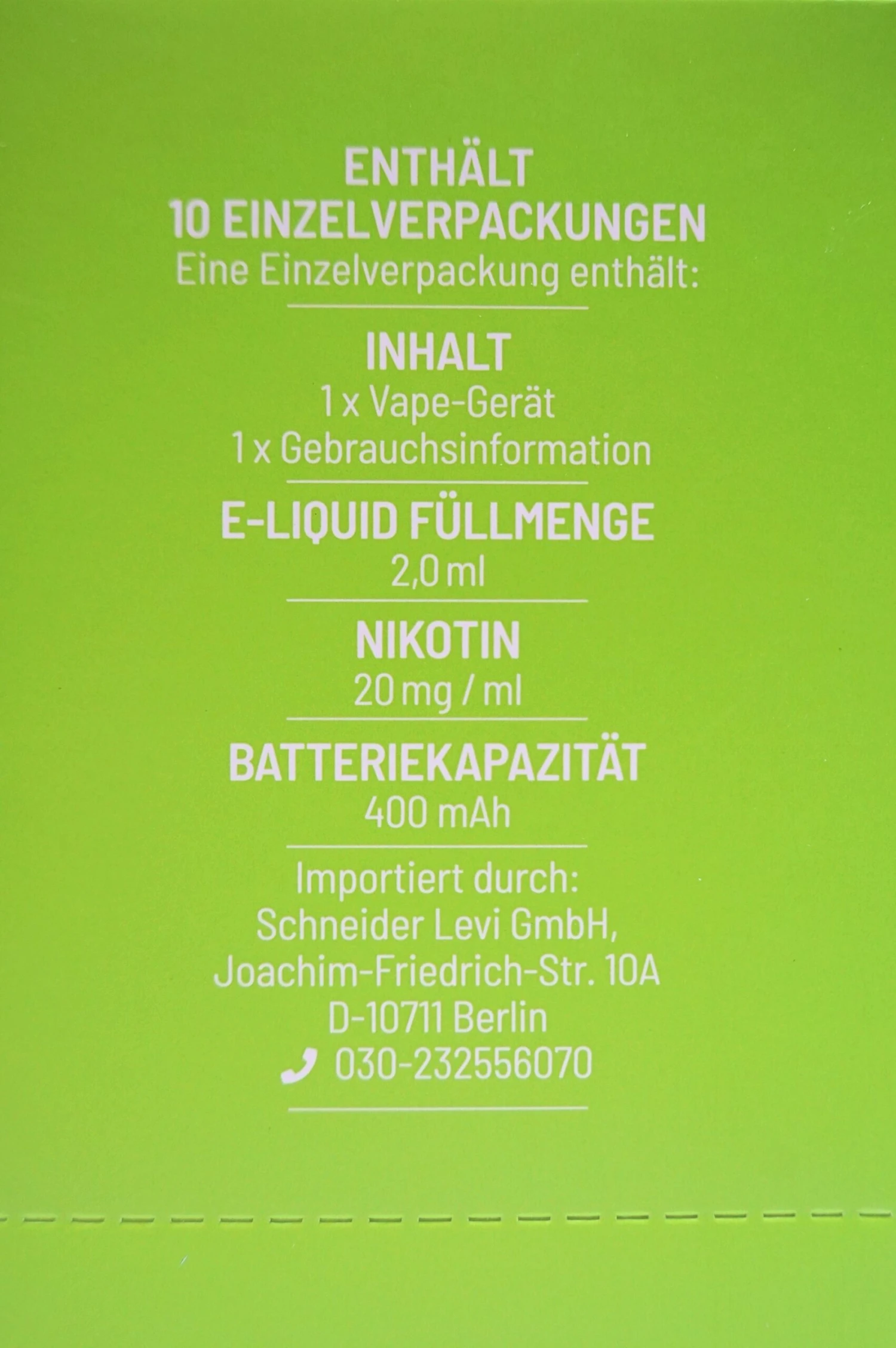 LP 4:20 - E-Zigarette Green Apple 10 Stück Sparset 4 LP 4:20 - E-Zigarette Green Apple 10 Stück Sparset – Bild 4