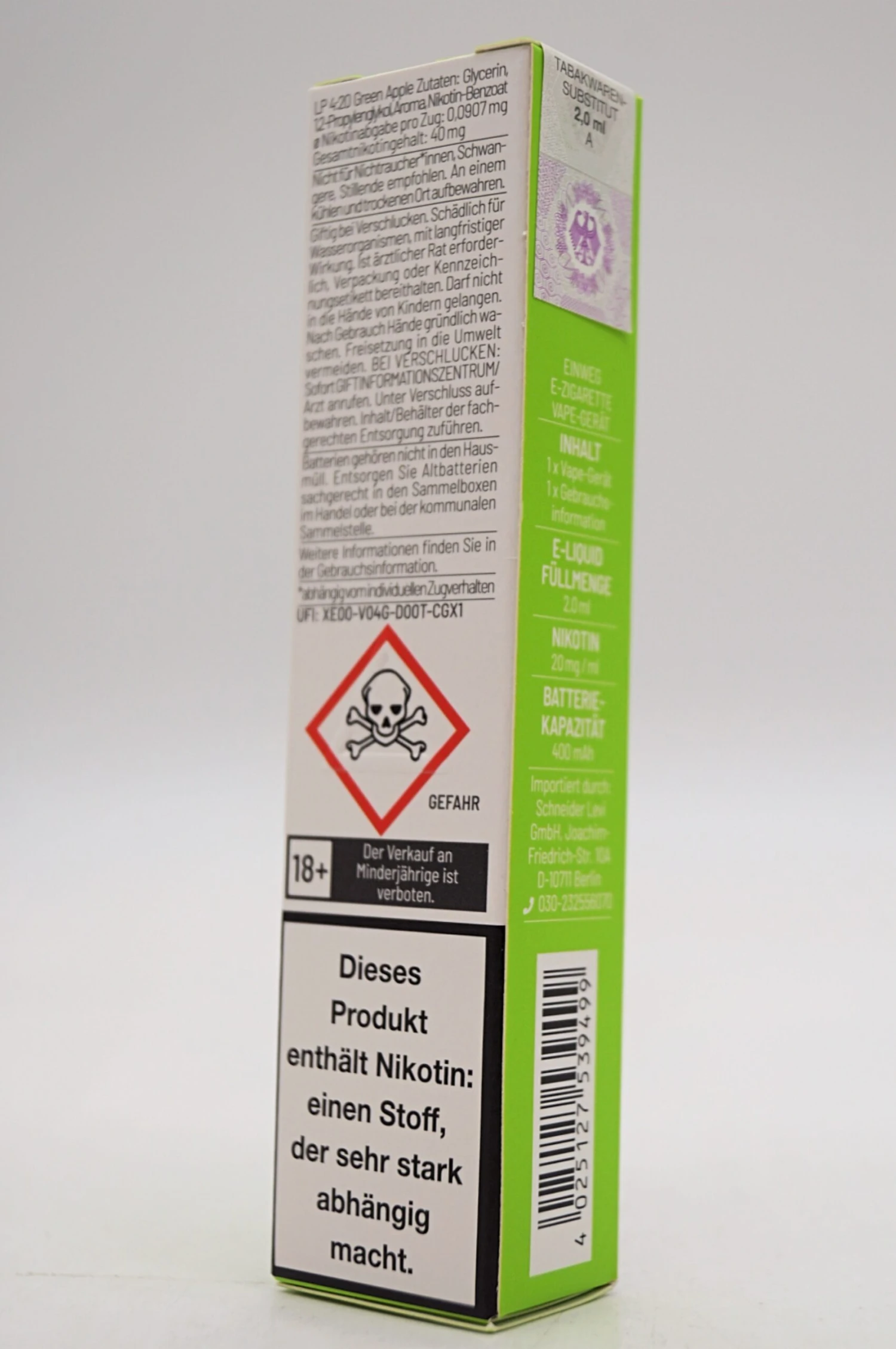 LP 4:20 - E-Zigarette Green Apple 10 Stück Sparset 7 LP 4:20 - E-Zigarette Green Apple 10 Stück Sparset – Bild 7