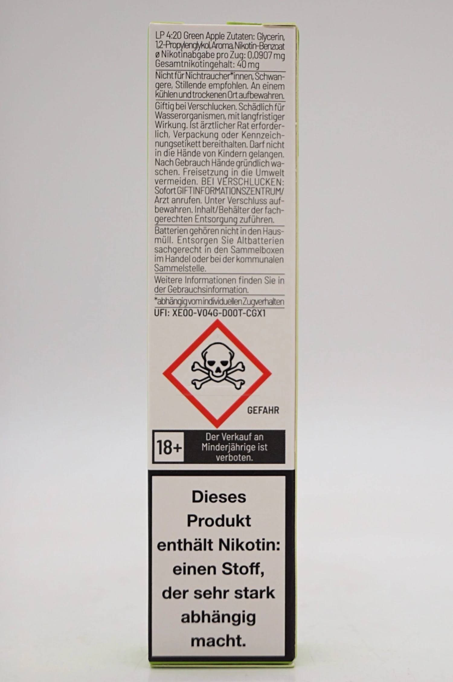 LP 4:20 - E-Zigarette Green Apple 3 LP 4:20 - E-Zigarette Green Apple – Bild 3