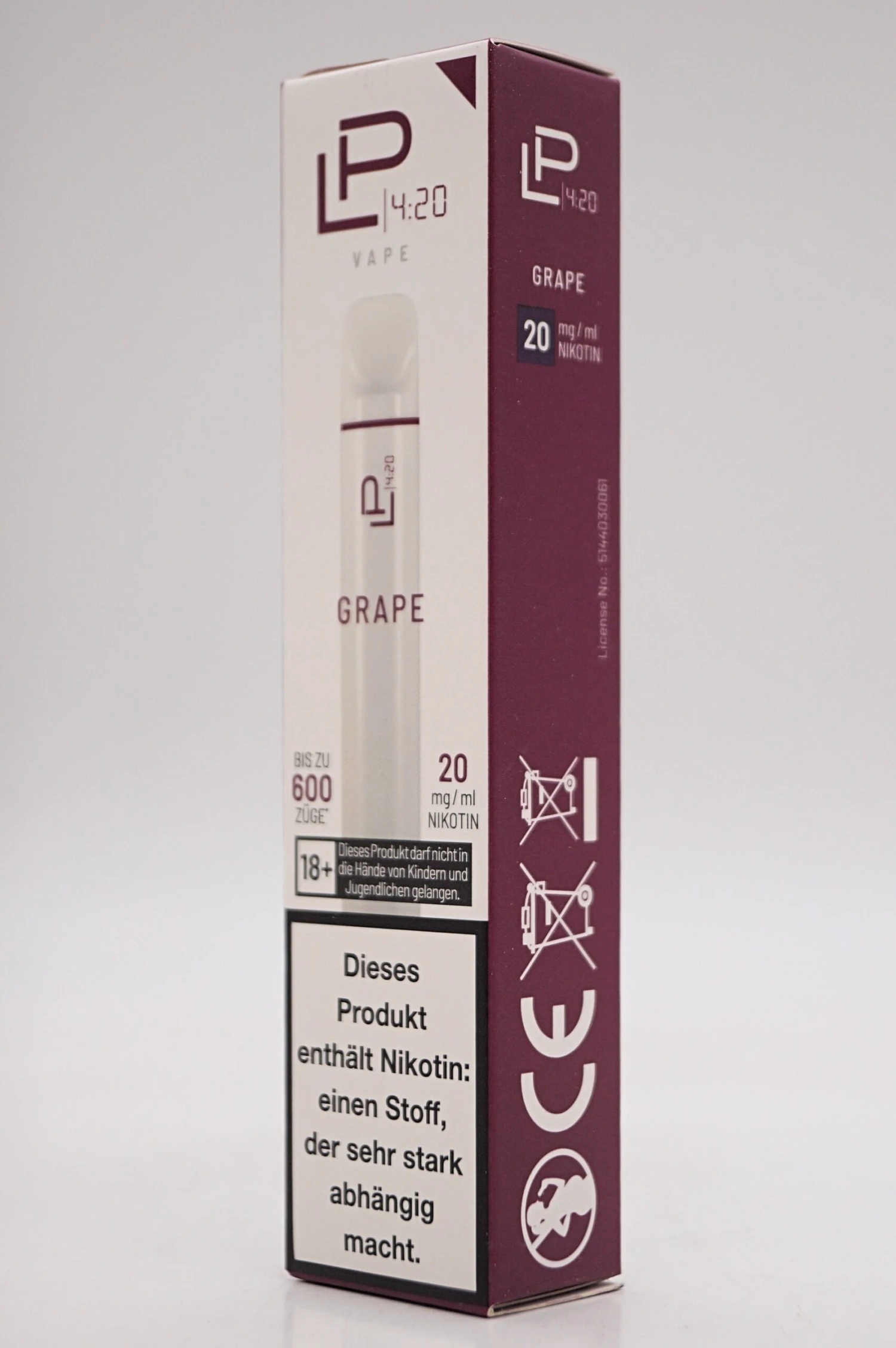 LP 4:20 - E-Zigarette Grape 10 Stück Sparset 6 LP 4:20 - E-Zigarette Grape 10 Stück Sparset – Bild 6