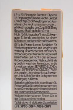 LP 4:20 - E-Zigarette Pineapple 9 LP 4:20 - E-Zigarette Pineapple -Der Schnapsstodl Verkäufe DSC09907