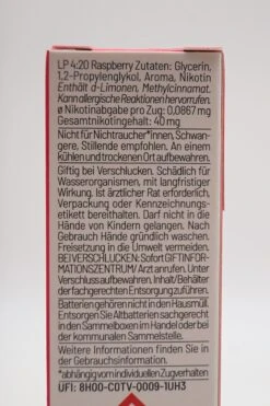 LP 4:20 - E-Zigarette Raspberry -Der Schnapsstodl Verkäufe DSC09915