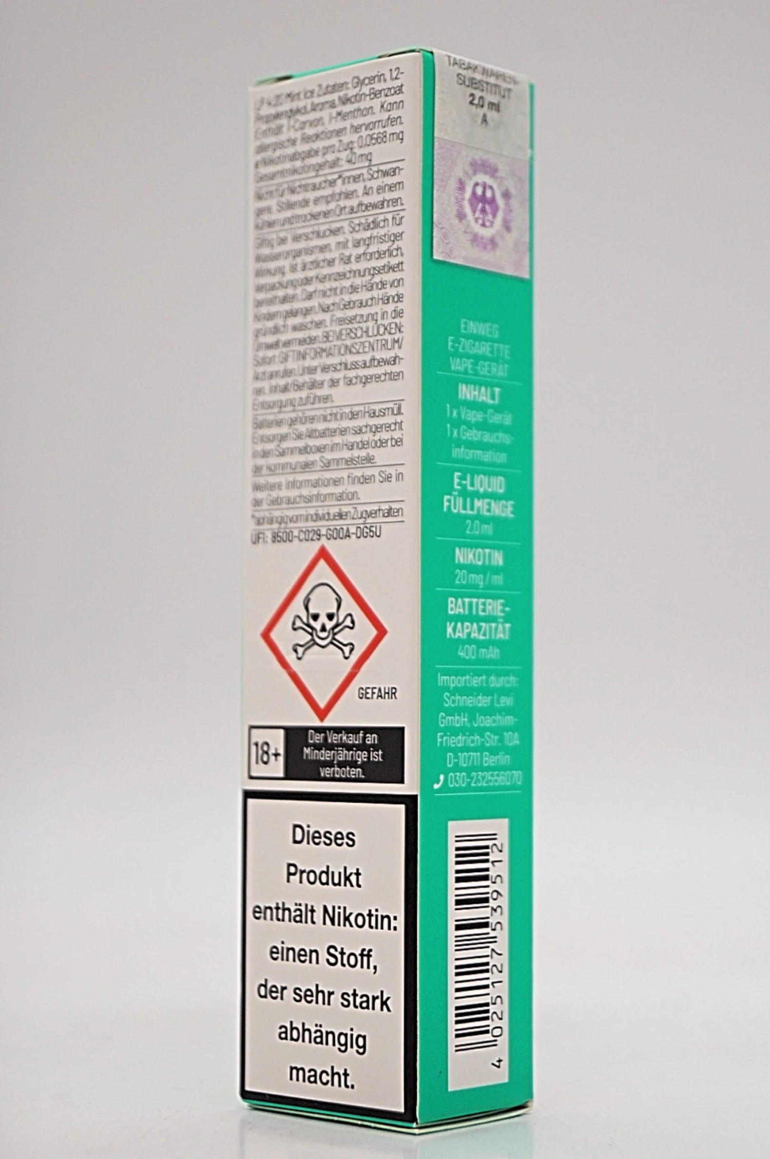 LP 4:20 - E-Zigarette Mint Ice 2 LP 4:20 - E-Zigarette Mint Ice – Bild 2