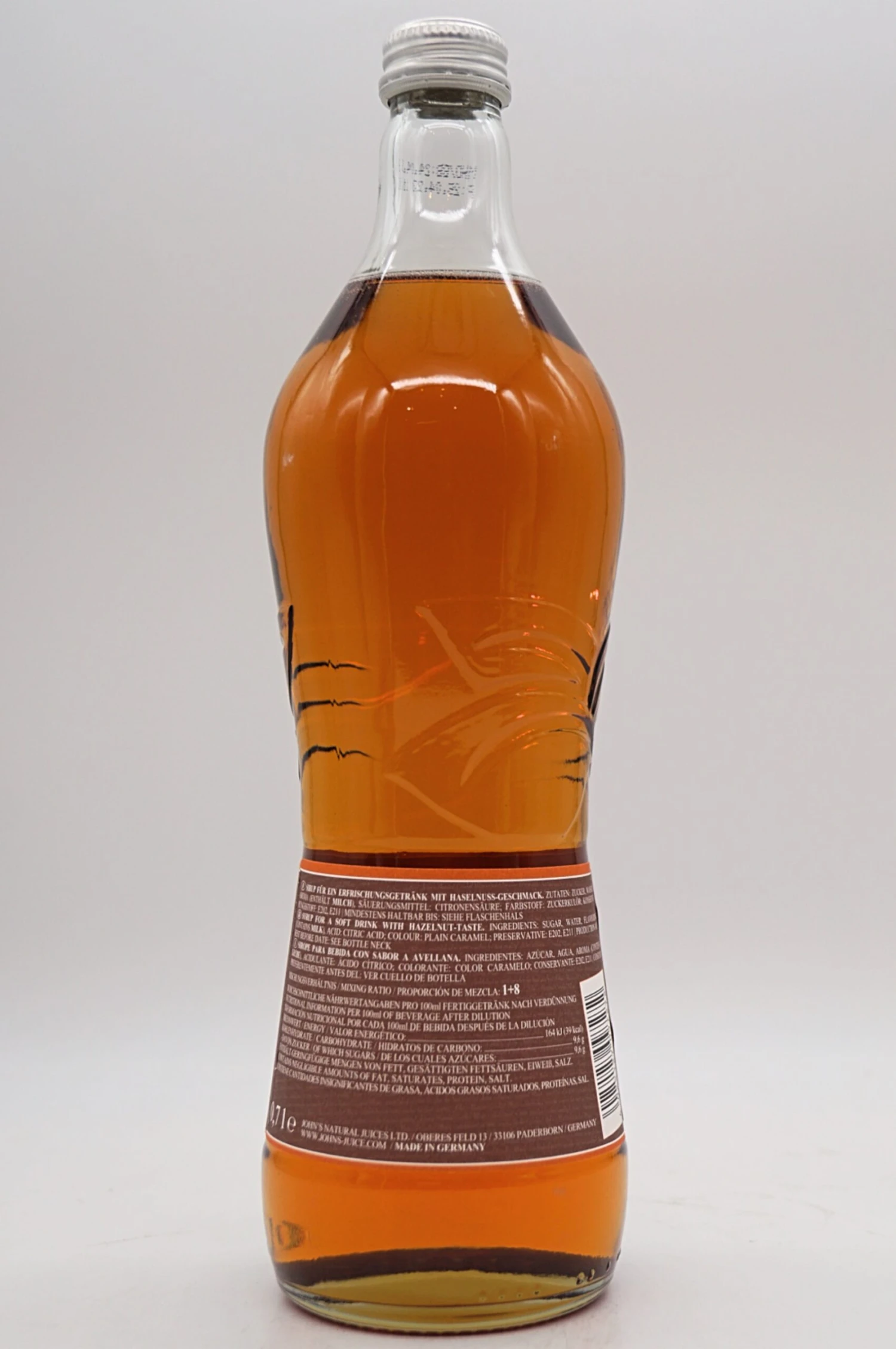 Johns - Haselnuss Sirup 2 Johns - Haselnuss Sirup – Bild 2