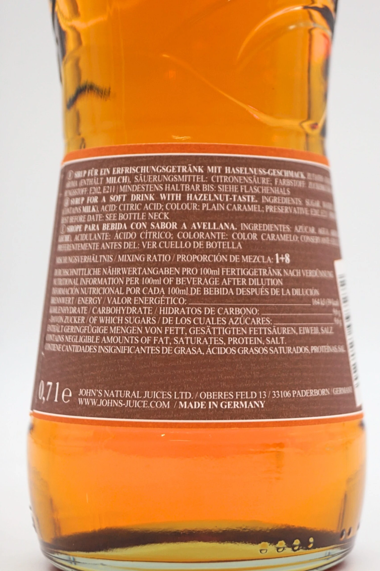 Johns - Haselnuss Sirup 4 Johns - Haselnuss Sirup – Bild 4