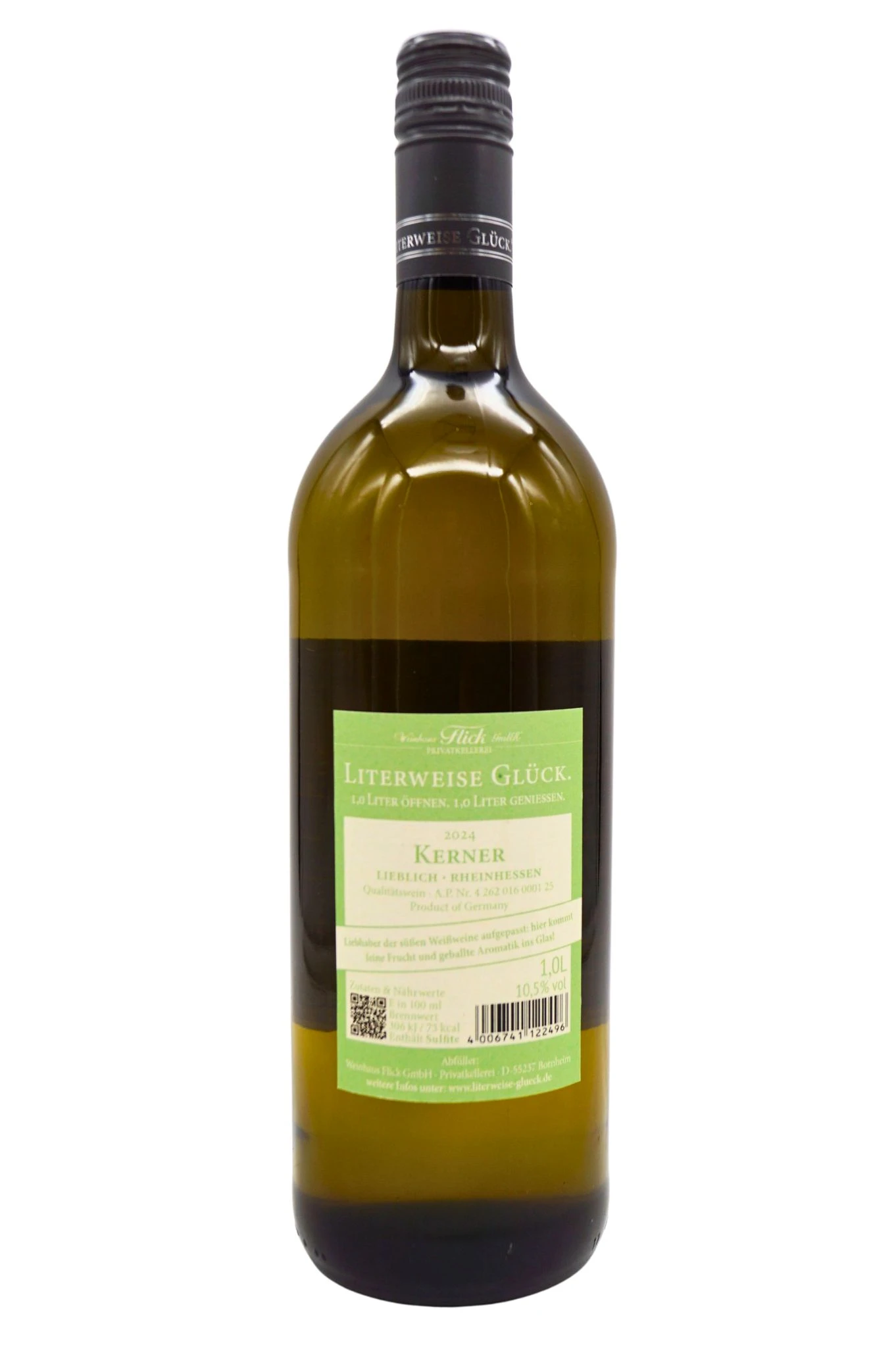 Weinhaus Flick - KERNER Lieblich Literweise Glück 3 Weinhaus Flick - KERNER Lieblich Literweise Glück – Bild 3