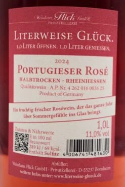 Weinhaus Flick - PORTUGIESER ROSÈ Literweise Glück 12 Weinhaus Flick - PORTUGIESER ROSÈ Literweise Glück -Der Schnapsstodl Verkäufe FlickPortugieserRose3