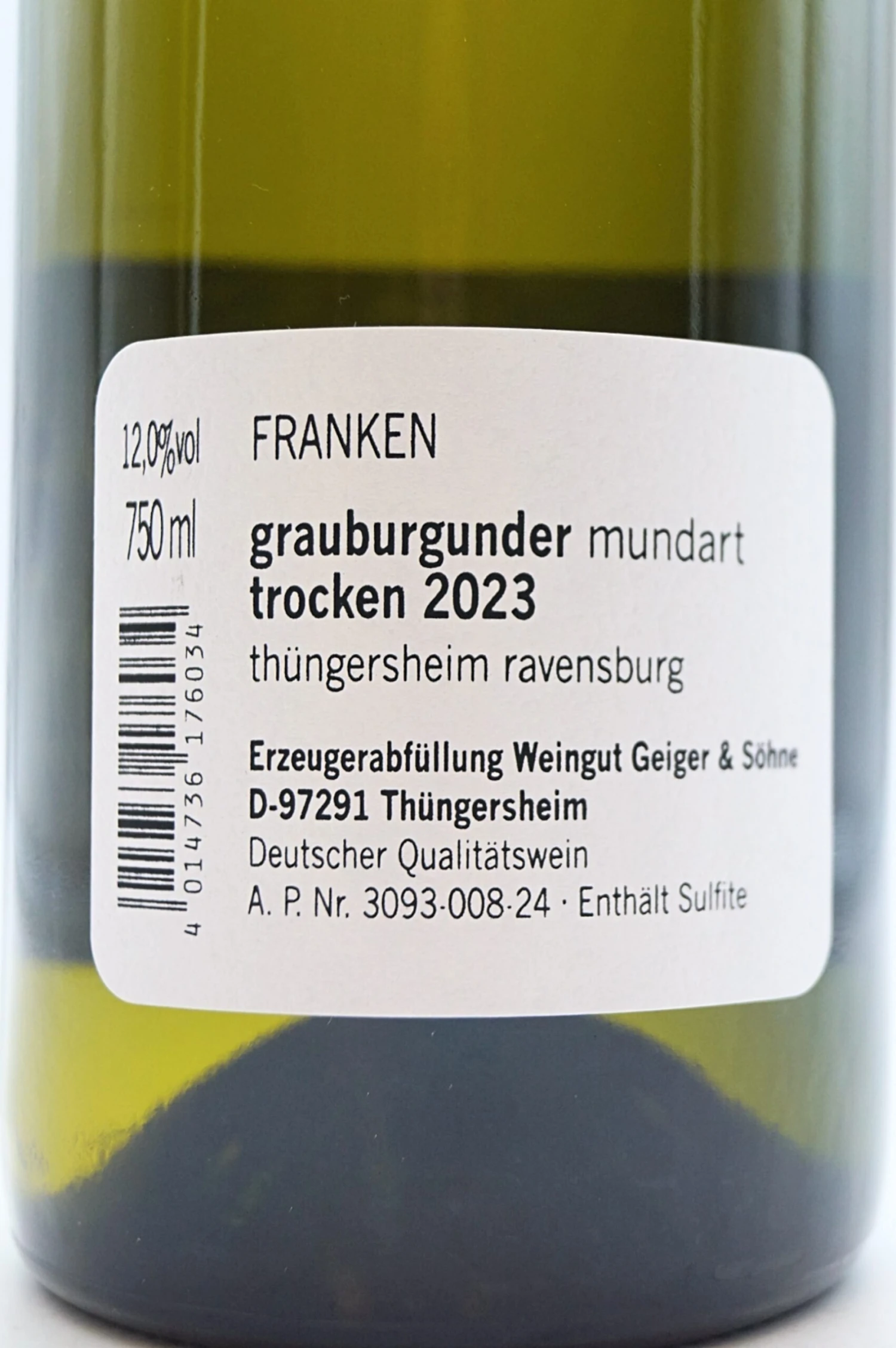 Geiger & Söhne - Grauburgunder Mundart Trocken 2023 4 Geiger & Söhne - Grauburgunder Mundart Trocken 2023 – Bild 4