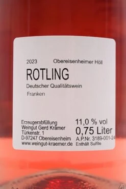 Weingut Krämer - ROTLING Happiness 2023 12 Weingut Krämer - ROTLING Happiness 2023 -Der Schnapsstodl Verkäufe Kramer23Happiness3