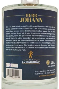 Zum Löwenbräu - Herr Johann Dry Gin -Der Schnapsstodl Verkäufe LwenbruHerrJohann3