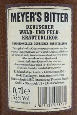 Meyers Bitter - Deutsche Wald- Und Feldkräuter Likör 8 Meyers Bitter - Deutsche Wald- Und Feldkräuter Likör -Der Schnapsstodl Verkäufe MeyersBitterWaldFeldkruterLikr3