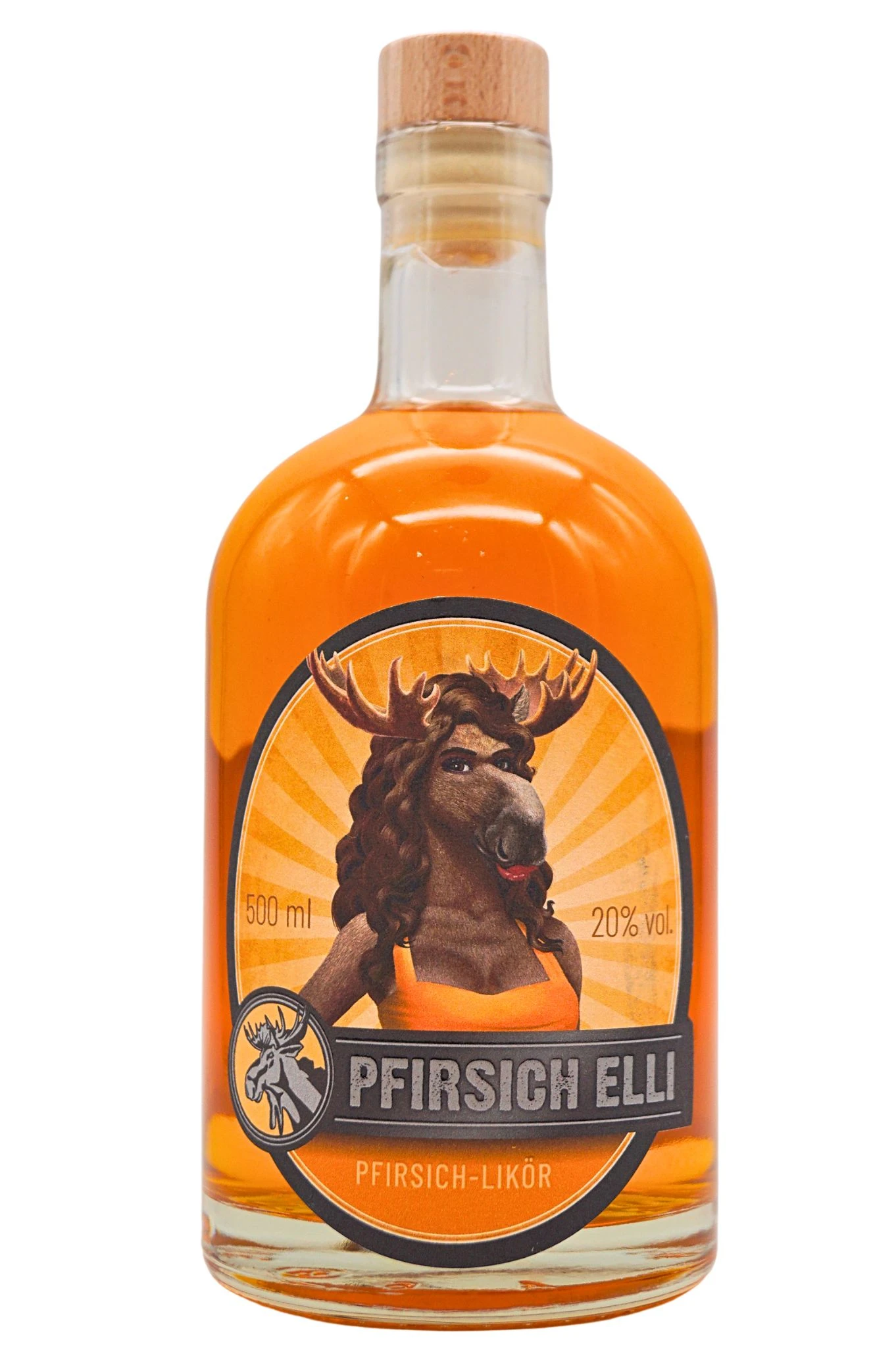 Elch Whisky - Pfirsich Elli, Pfirsichlikör 1 Elch Whisky - Pfirsich Elli, Pfirsichlikör