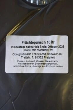 Kelterei Pretzfeld - Früchtepunsch Bag In Box 10 Liter -Der Schnapsstodl Verkäufe Pretzfelder10LBIBFrchtepunsch