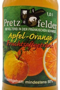 Kelterei Pretzfeld - Apfel-Orange -Der Schnapsstodl Verkäufe PretzfelderApfelOrange2
