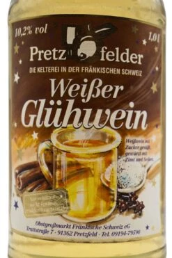 Kelterei Pretzfeld - Weißer Glühwein 9 Kelterei Pretzfeld - Weißer Glühwein -Der Schnapsstodl Verkäufe PretzfelderGlhweinWeiss2