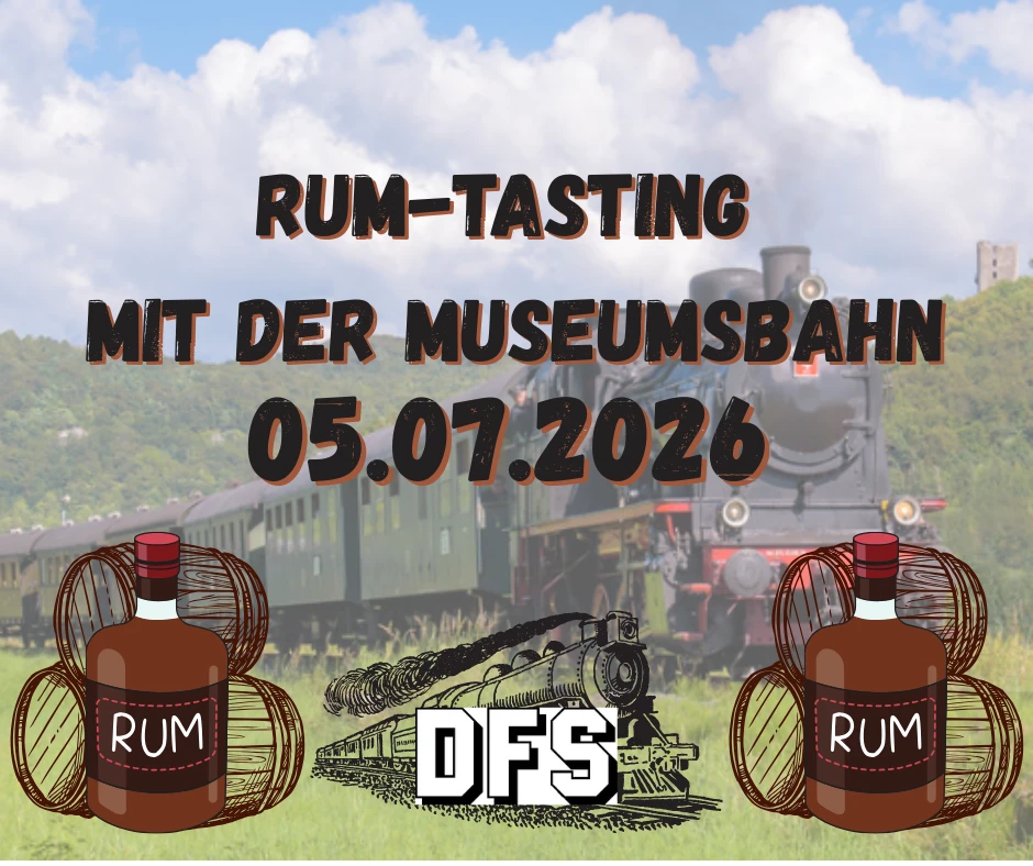 Der Schnapsstodl - Rum-Fahrt Mit Der Museumsbahn Am 05.07.2026 1 Der Schnapsstodl - Rum-Fahrt Mit Der Museumsbahn Am 05.07.2026