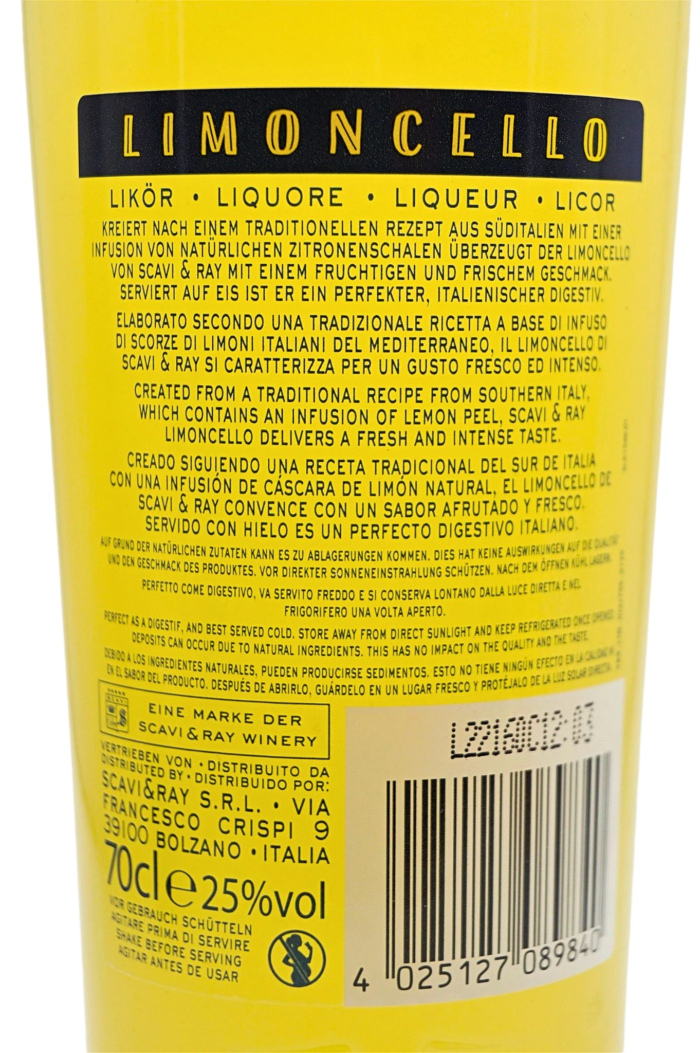 Scavi & Ray - Limoncello 4 Scavi & Ray - Limoncello – Bild 4