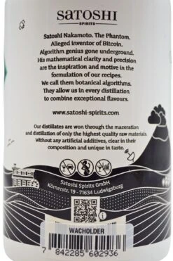 Satoshi - Toskana Wacholder Geist 8 Satoshi - Toskana Wacholder Geist -Der Schnapsstodl Verkäufe SatoshiToskanaWacholderGeist3
