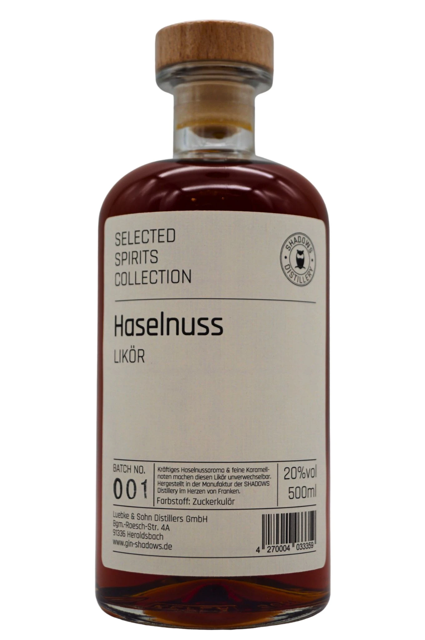 Shadows - Haselnuss Likör 1 Shadows - Haselnuss Likör