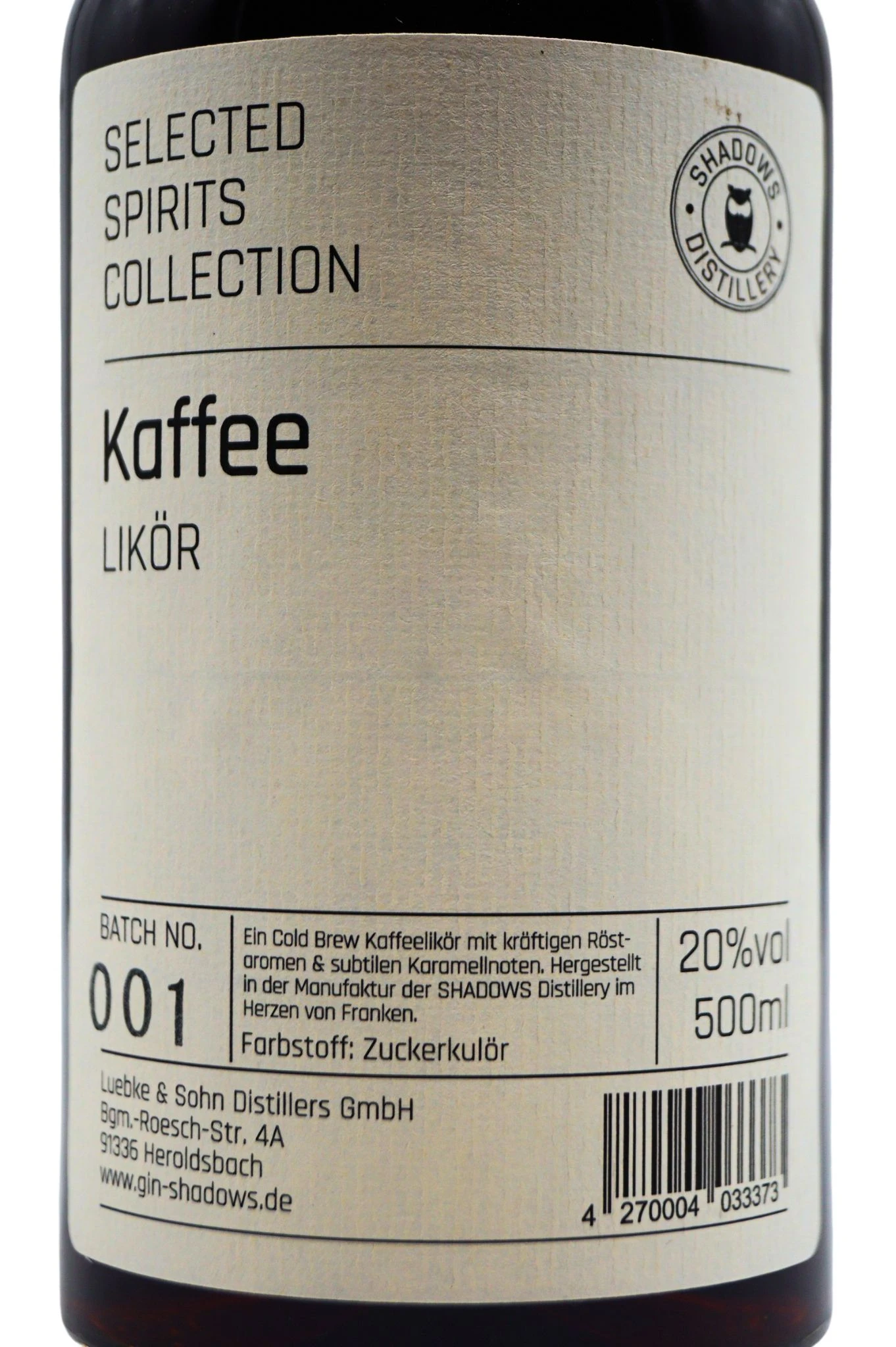 Shadows - Kaffee Likör 3 Shadows - Kaffee Likör – Bild 3