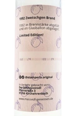 Stamperla - 1992 Zwetschgenbrand -Der Schnapsstodl Verkäufe Stamperla1992Zwetschgenbrand3