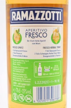 Ramazzotti - Aperitivo Fresco 6x Fl. Sparset -Der Schnapsstodl Verkäufe dsc01020