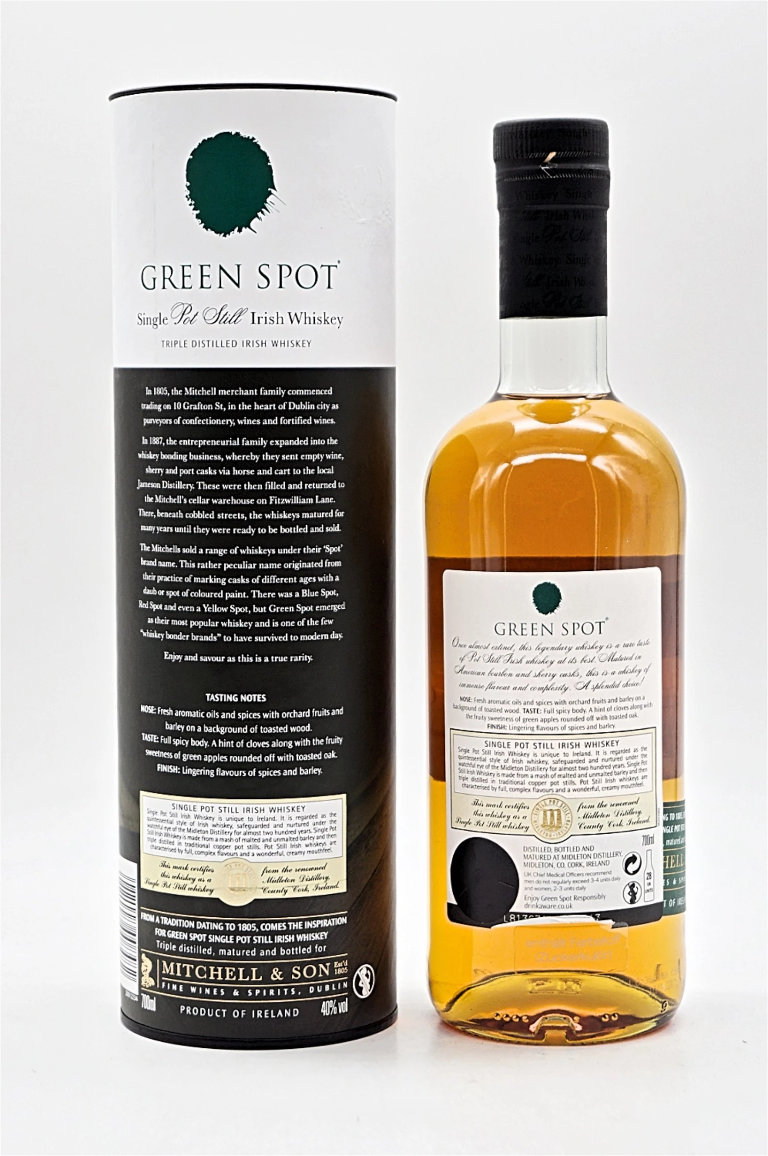 Green Spot - Single Pot Still Irish Whiskey 2 Green Spot - Single Pot Still Irish Whiskey – Bild 2