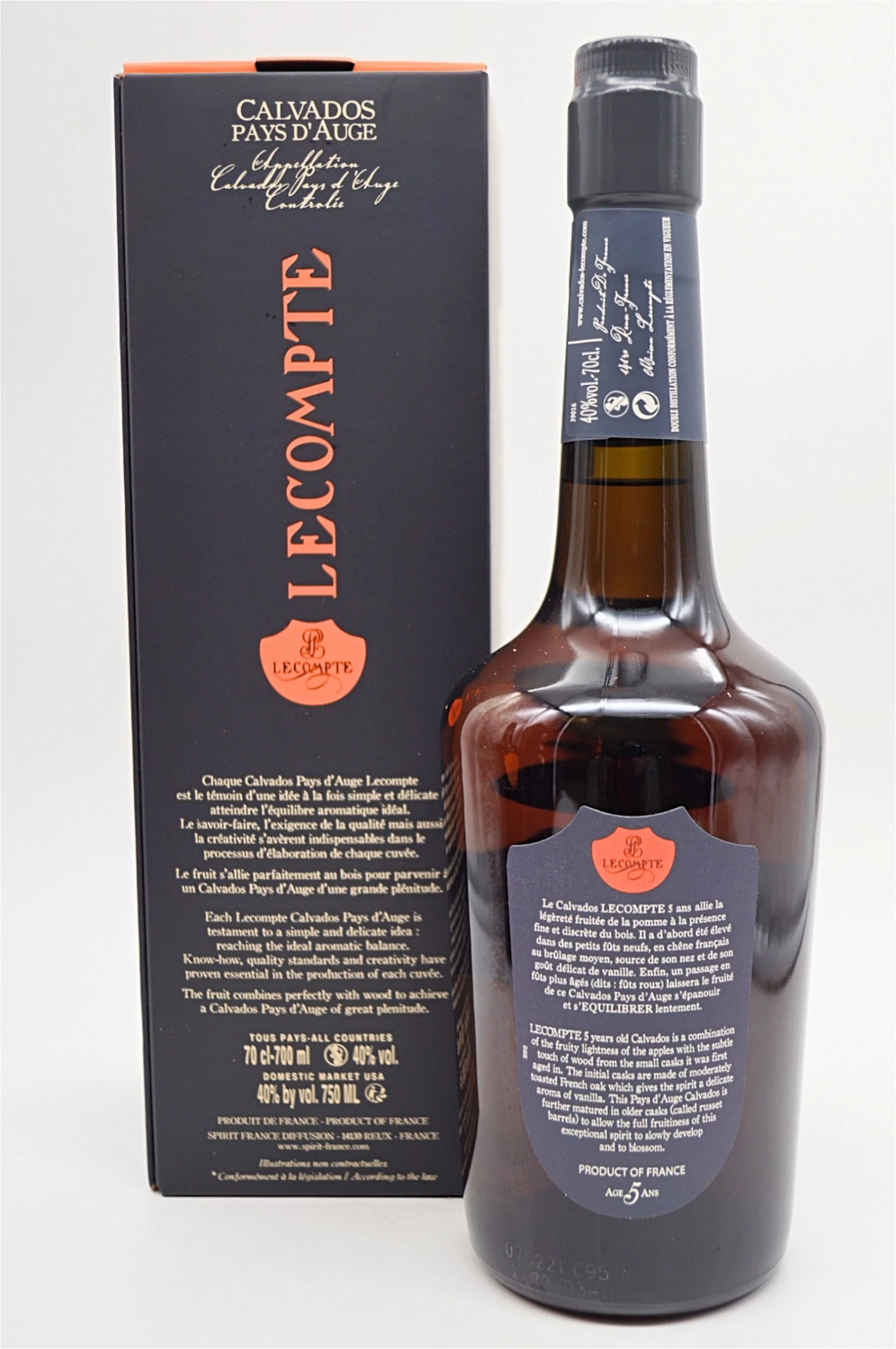 Lecompte - 5 Ans Calvados 2 Lecompte - 5 Ans Calvados – Bild 2