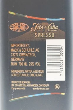 Flor De Cana - Spresso Coffee Liqueur -Der Schnapsstodl Verkäufe dsc01461