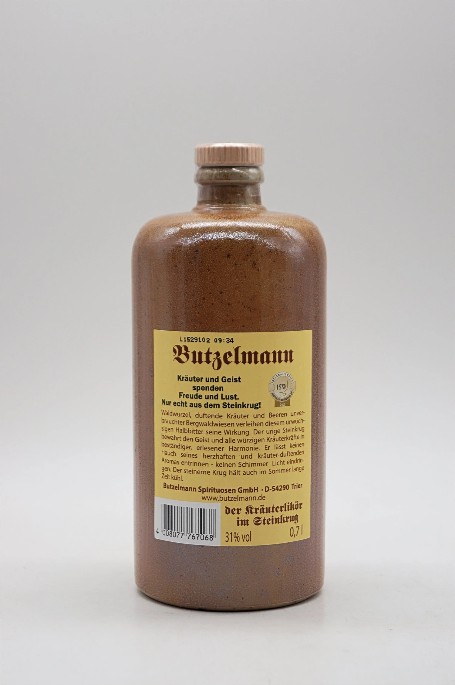 Butzelmann - Kräuterlikör Im Steinkrug 2 Butzelmann - Kräuterlikör Im Steinkrug – Bild 2