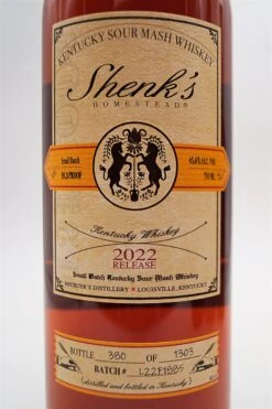 Michters - L.R. Shenks Homestead Sour Mash Whiskey -Der Schnapsstodl Verkäufe dsc02282