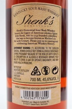 Michters - L.R. Shenks Homestead Sour Mash Whiskey -Der Schnapsstodl Verkäufe dsc02283