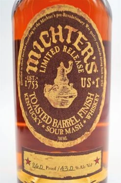 Michters - Toasted Barrel Finish Sour Mash Whiskey -Der Schnapsstodl Verkäufe dsc02289