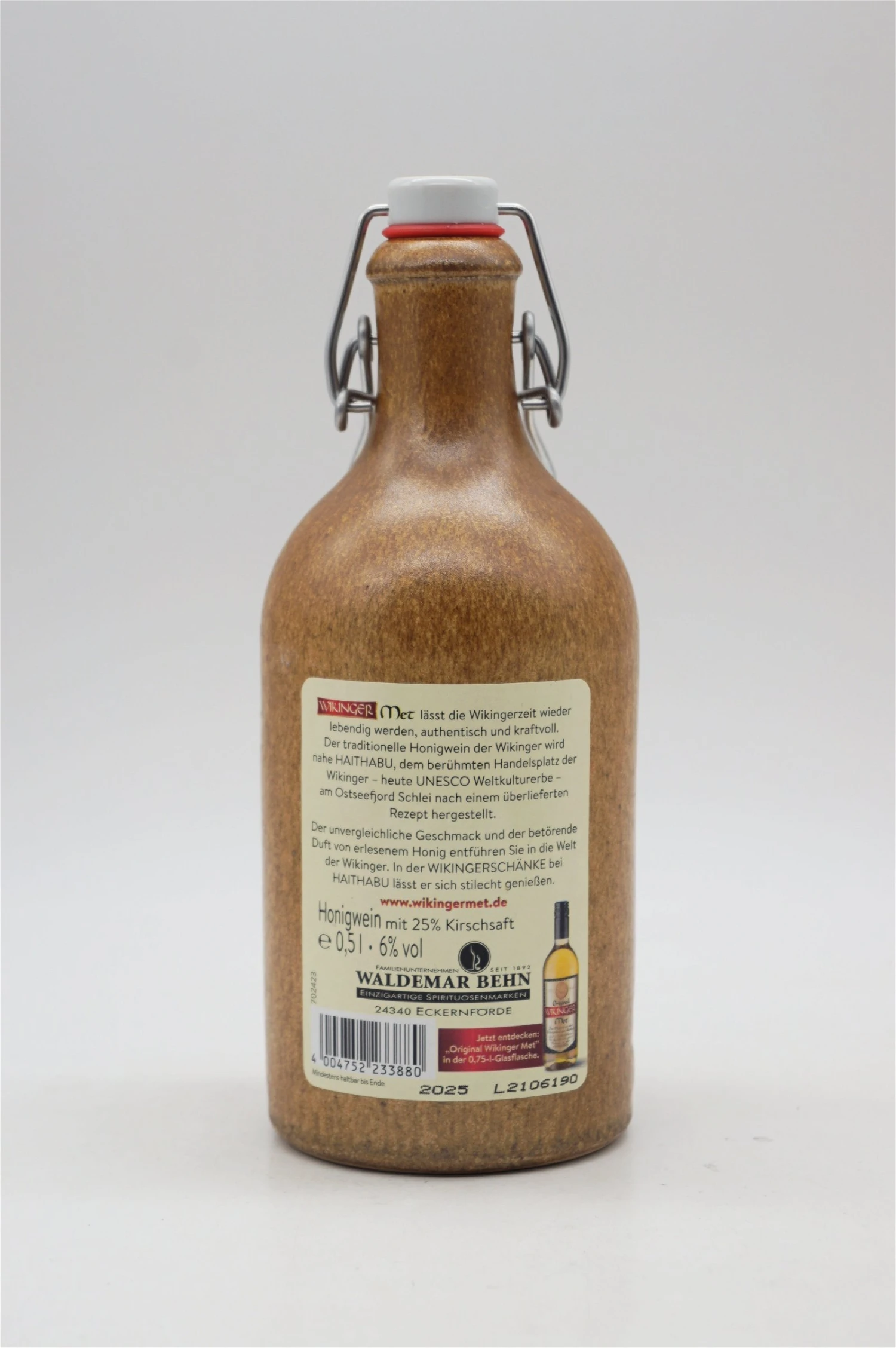 Wikinger - Roter Met Mit Kirschsaft Im Tonkrug 2 Wikinger - Roter Met Mit Kirschsaft Im Tonkrug – Bild 2