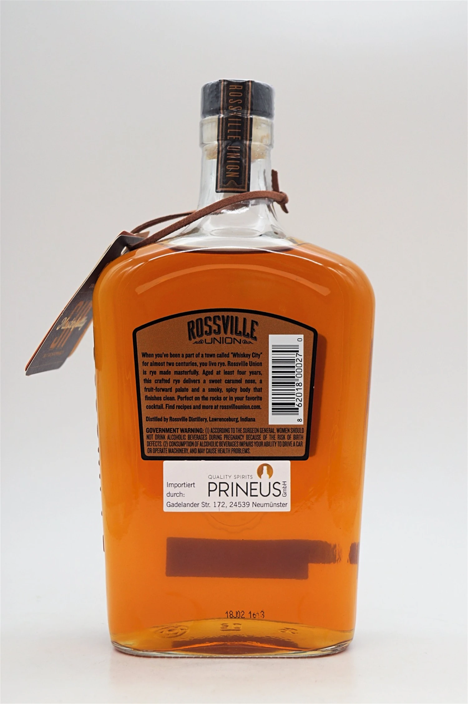Rossville Union - Straight Rye Whiskey 5 Jahre 2 Rossville Union - Straight Rye Whiskey 5 Jahre – Bild 2