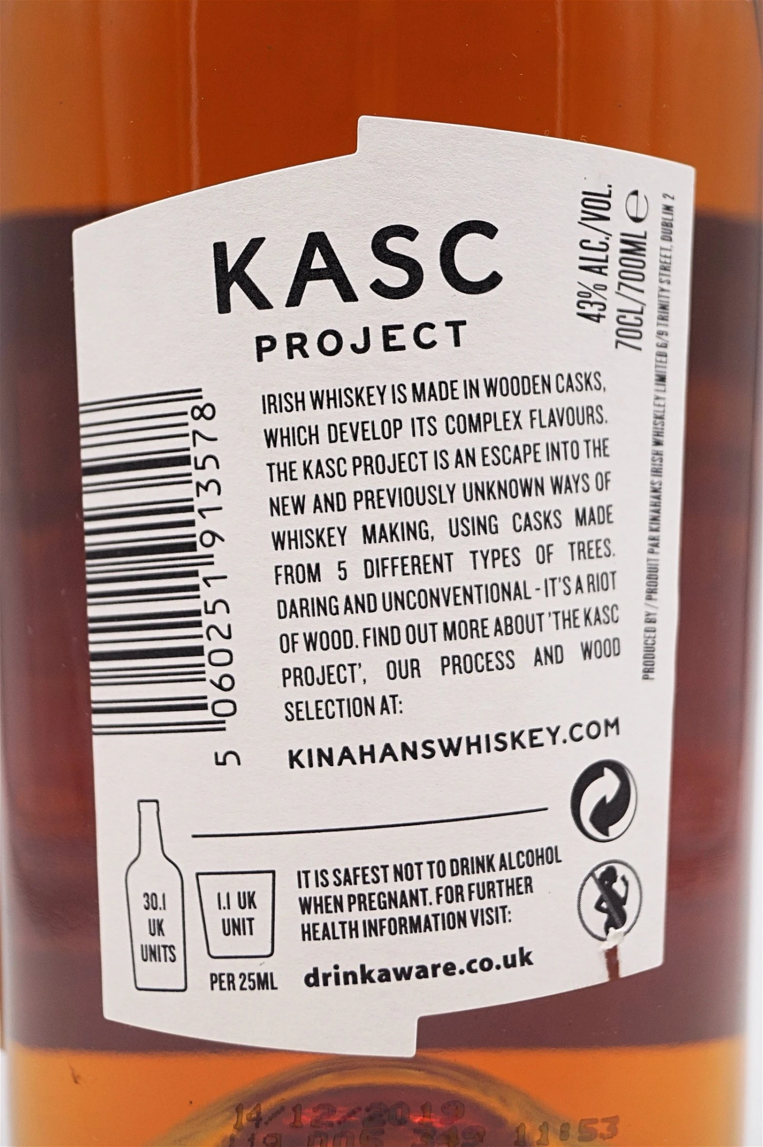 Kinahans - The Kasc Project Irish Whiskey 4 Kinahans - The Kasc Project Irish Whiskey – Bild 4