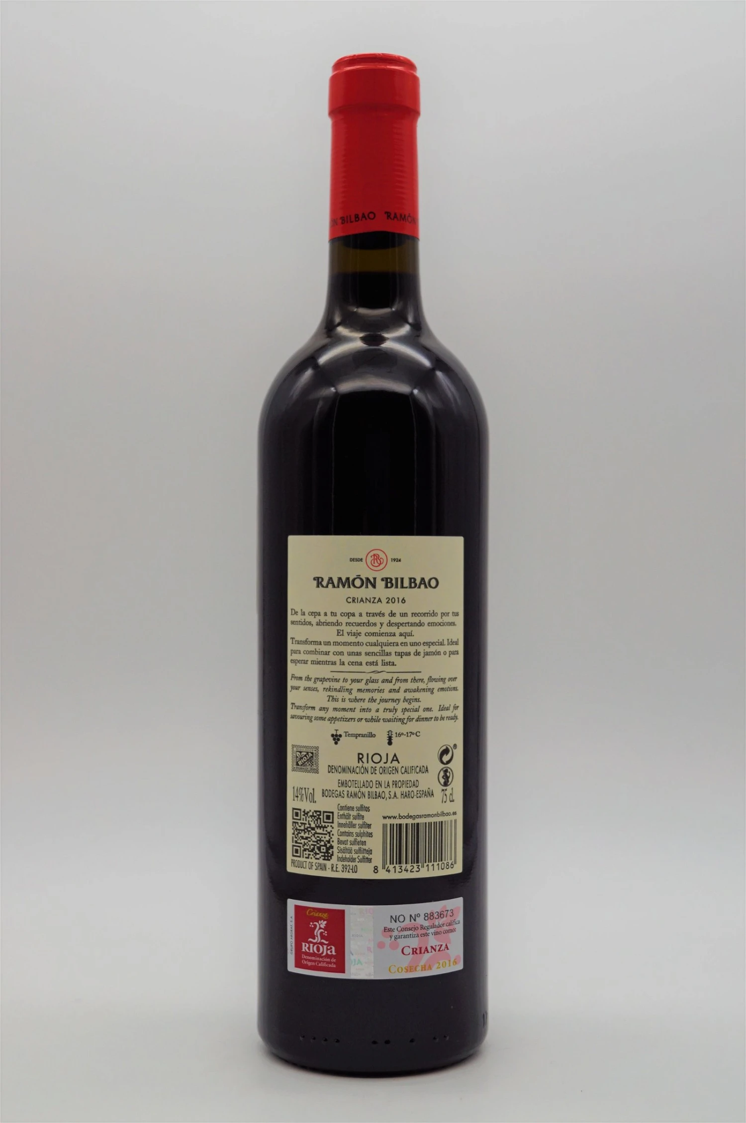 Ramon Bilbao - Rioja CRIANZA 2016 2 Ramon Bilbao - Rioja CRIANZA 2016 – Bild 2