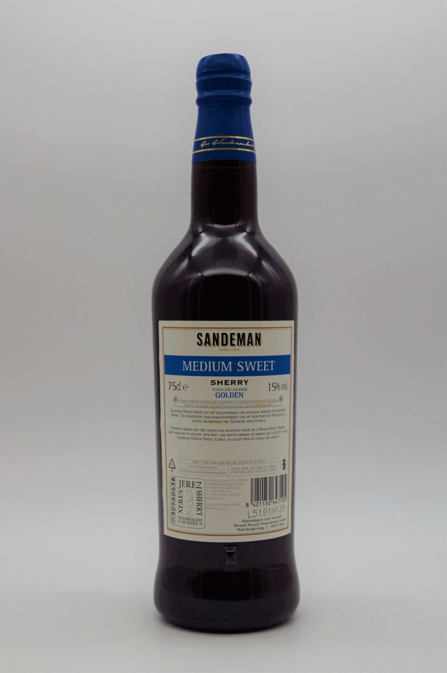 Sandeman - Medium Sweet Sherry 2 Sandeman - Medium Sweet Sherry – Bild 2