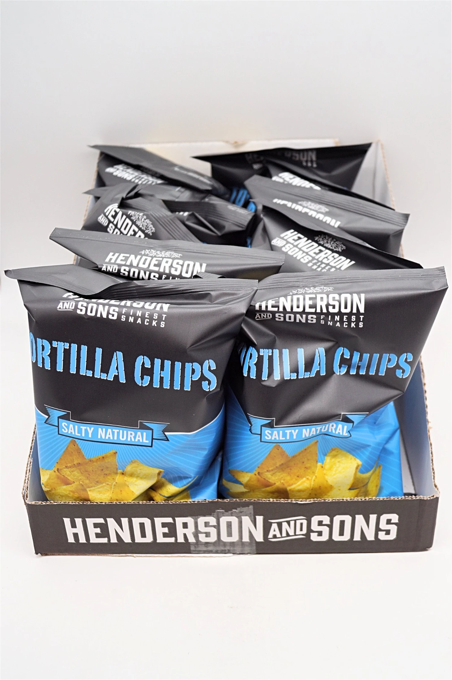 Henderson & Sons - Tortilla Chips Salty Natural 10x125g Sparset 1 Henderson & Sons - Tortilla Chips Salty Natural 10x125g Sparset