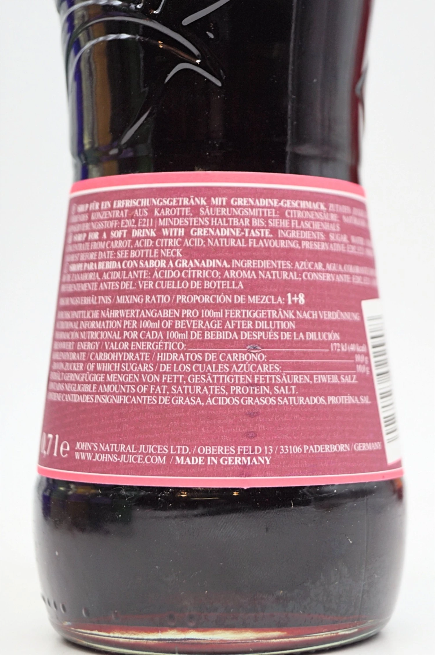 Johns - Grenadine Sirup 4 Johns - Grenadine Sirup – Bild 4