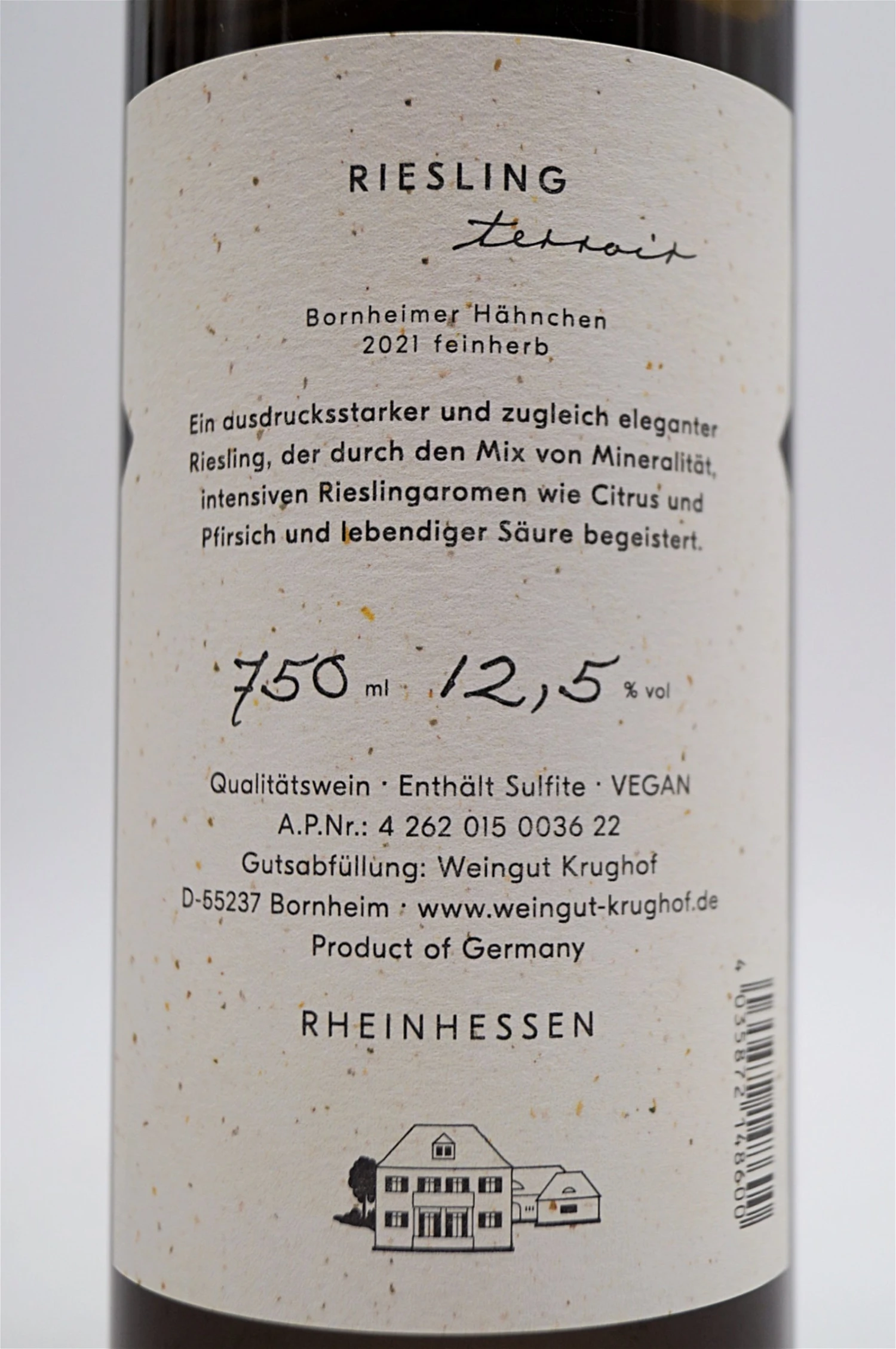 Weingut Krughof - RIESLING Feinherb 2021 4 Weingut Krughof - RIESLING Feinherb 2021 – Bild 4