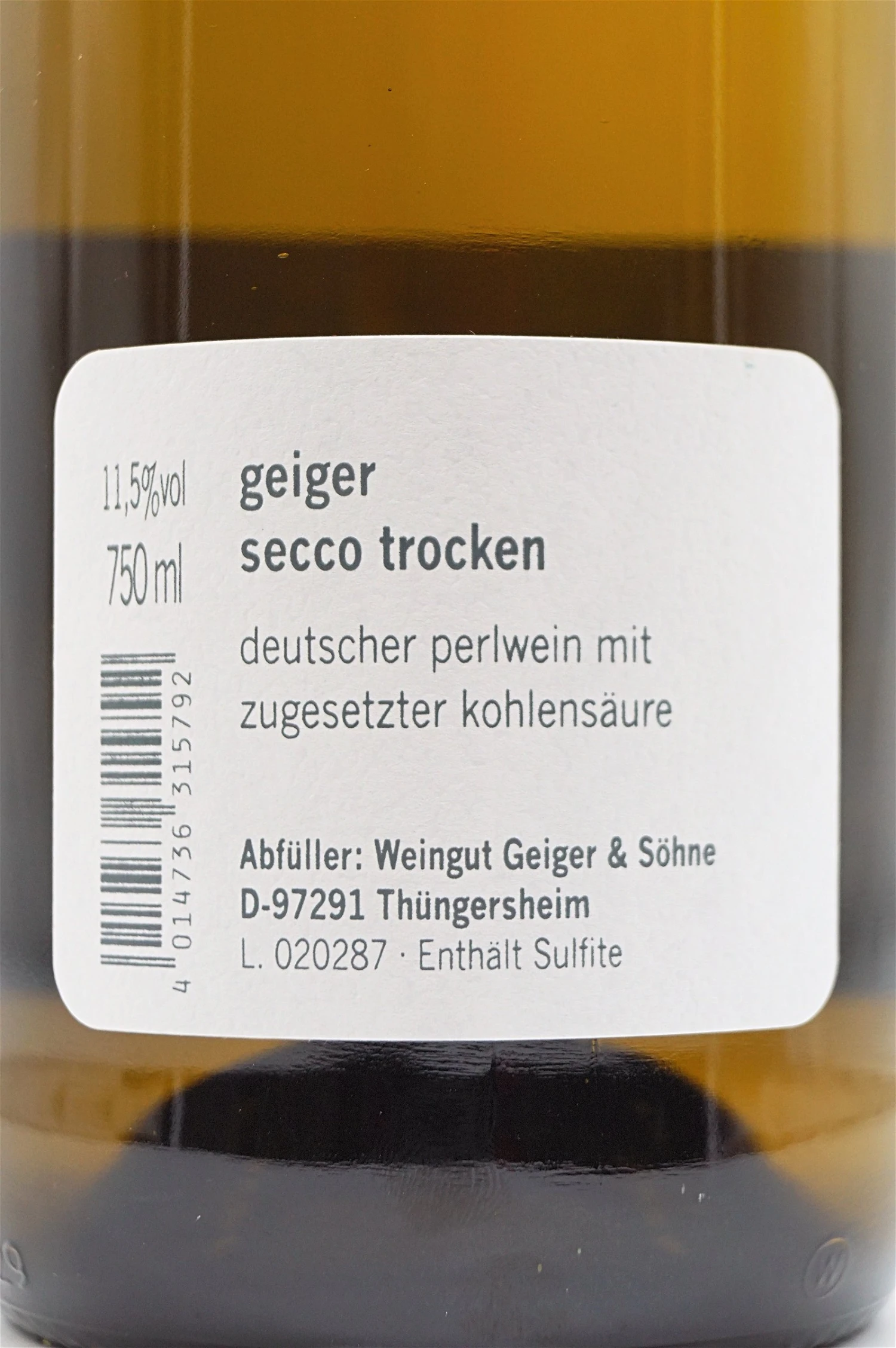 Geiger & Söhne - Geiger Secco 4 Geiger & Söhne - Geiger Secco – Bild 4