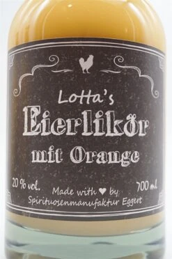 Lottas Likör - Eierlikör Mit Orange -Der Schnapsstodl Verkäufe dsc09270