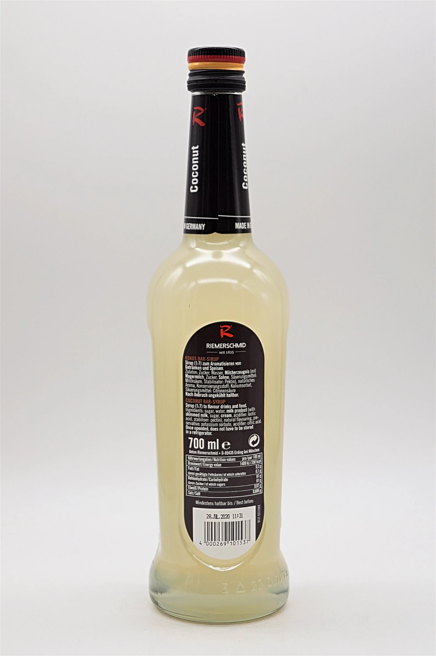 Riemerschmid - Kokos Sirup 2 Riemerschmid - Kokos Sirup – Bild 2