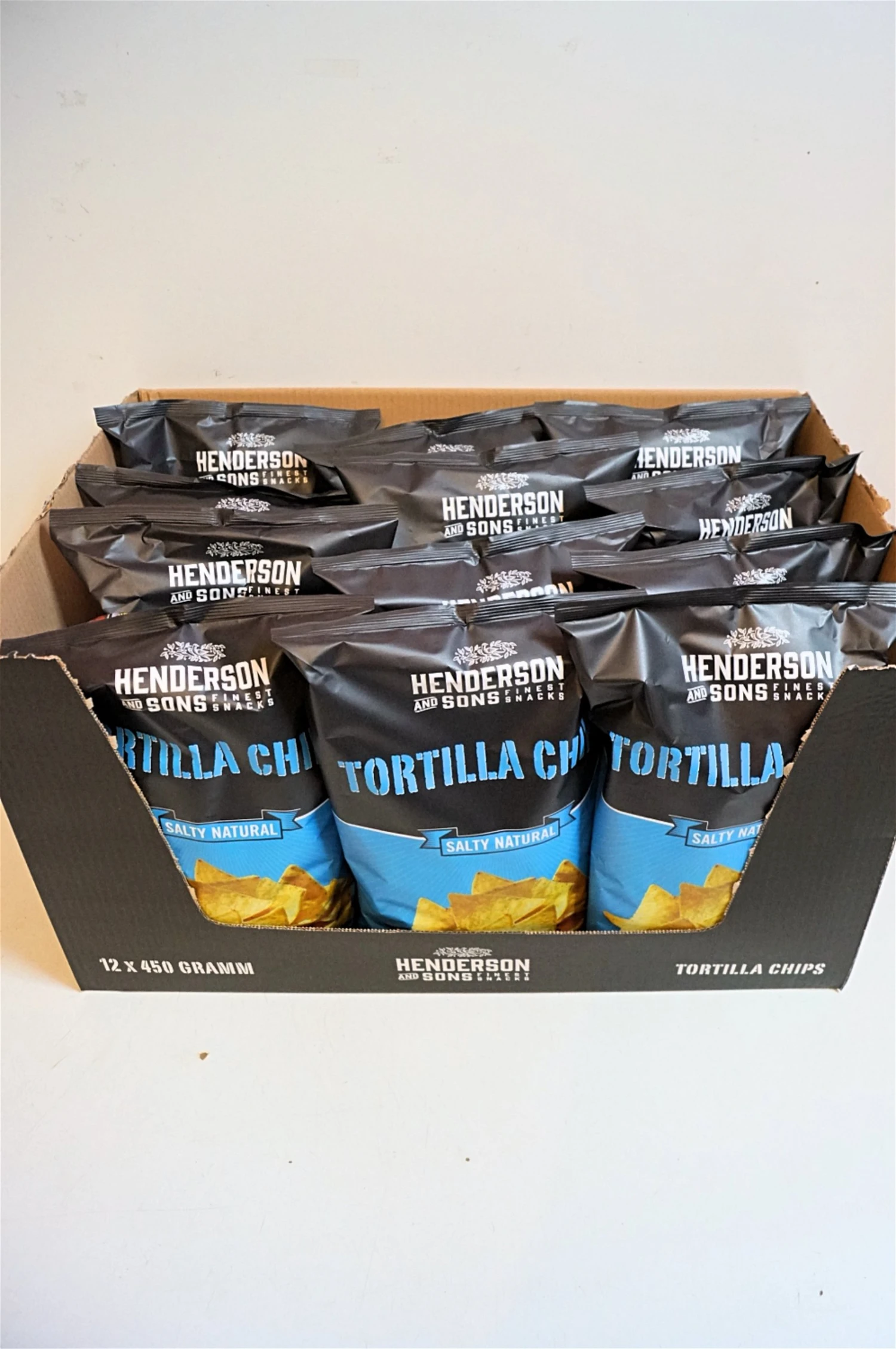 Henderson & Sons - Tortilla Chips Salty Natural 12x450g Sparset 1 Henderson & Sons - Tortilla Chips Salty Natural 12x450g Sparset
